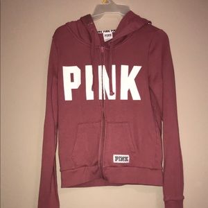 VS pink full zip